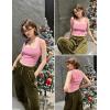 imageZeagoo Womens Sleeveless Crop Top Square Neck Tank Top Workout Fitness Summer Basic Tops 2024 Trendy Going Out TopsLight Pink