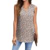 imageZeagoo Womens Tank Tops Sleeveless V Neck 2024 Basic Summer Casual Fashion Blouses Shirt
