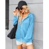 imageZeagoo Womens Lightweight Hoodies Full Zip Up Oversized Sweatshirts with Pockets Long Sleeve Thin Casual Hooded JacketsBaby Blue