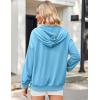 imageZeagoo Womens Lightweight Hoodies Full Zip Up Oversized Sweatshirts with Pockets Long Sleeve Thin Casual Hooded JacketsBaby Blue