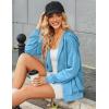 imageZeagoo Womens Lightweight Hoodies Full Zip Up Oversized Sweatshirts with Pockets Long Sleeve Thin Casual Hooded JacketsBaby Blue