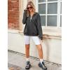 imageZeagoo Womens Lightweight Hoodies Full Zip Up Oversized Sweatshirts with Pockets Long Sleeve Thin Casual Hooded JacketsDark Grey