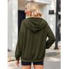 imageZeagoo Womens Lightweight Hoodies Full Zip Up Oversized Sweatshirts with Pockets Long Sleeve Thin Casual Hooded JacketsGreen