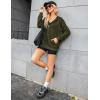 imageZeagoo Womens Lightweight Hoodies Full Zip Up Oversized Sweatshirts with Pockets Long Sleeve Thin Casual Hooded JacketsGreen