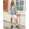 imageZeagoo Womens Lightweight Hoodies Full Zip Up Oversized Sweatshirts with Pockets Long Sleeve Thin Casual Hooded JacketsLight Grey