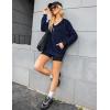 imageZeagoo Womens Lightweight Hoodies Full Zip Up Oversized Sweatshirts with Pockets Long Sleeve Thin Casual Hooded JacketsNavy Blue