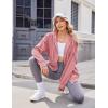 imageZeagoo Womens Lightweight Hoodies Full Zip Up Oversized Sweatshirts with Pockets Long Sleeve Thin Casual Hooded JacketsPink