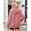imageZeagoo Womens Lightweight Hoodies Full Zip Up Oversized Sweatshirts with Pockets Long Sleeve Thin Casual Hooded JacketsPink