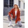 imageZeagoo Womens Lightweight Hoodies Full Zip Up Oversized Sweatshirts with Pockets Long Sleeve Thin Casual Hooded JacketsRed