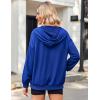 imageZeagoo Womens Lightweight Hoodies Full Zip Up Oversized Sweatshirts with Pockets Long Sleeve Thin Casual Hooded JacketsRoyal Blue