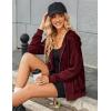 imageZeagoo Womens Lightweight Hoodies Full Zip Up Oversized Sweatshirts with Pockets Long Sleeve Thin Casual Hooded JacketsWine Red