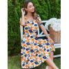 imageZeagoo Womens Summer Dress Casual Puff Sleeve Square Neck Midi Dresses Tiered Beach Vacation ALine Sundress with PocketsYellow Blue Floral