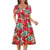 01-red Floral