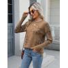 imageZeagoo Womens 2025 Fall Sweaters Casual Long Sleeve Crew Neck Ribbed Knit Side Slit Pullover SweaterFloral Print1