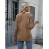 imageZeagoo Womens 2025 Fall Sweaters Casual Long Sleeve Crew Neck Ribbed Knit Side Slit Pullover SweaterFloral Print1