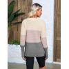 imageZeagoo Womens 2025 Fall Sweaters Casual Long Sleeve Crew Neck Ribbed Knit Side Slit Pullover SweaterPinkgray