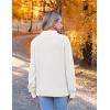 imageZeagoo Womens 2025 Fall Turtleneck Sweaters Trendy Loose Long Sleeve Knit Pullover Jumper TopsAwhite