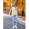 imageZeagoo Womens 2025 Fall Turtleneck Sweaters Trendy Loose Long Sleeve Knit Pullover Jumper TopsBeige