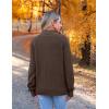 imageZeagoo Womens 2025 Fall Turtleneck Sweaters Trendy Loose Long Sleeve Knit Pullover Jumper TopsBrown