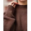 imageZeagoo Womens 2025 Fall Turtleneck Sweaters Trendy Loose Long Sleeve Knit Pullover Jumper TopsBrown