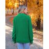 imageZeagoo Womens 2025 Fall Turtleneck Sweaters Trendy Loose Long Sleeve Knit Pullover Jumper TopsGreen