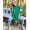 imageZeagoo Womens 2025 Fall Turtleneck Sweaters Trendy Loose Long Sleeve Knit Pullover Jumper TopsGreen