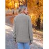 imageZeagoo Womens 2025 Fall Turtleneck Sweaters Trendy Loose Long Sleeve Knit Pullover Jumper TopsLight Grey
