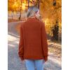 imageZeagoo Womens 2025 Fall Turtleneck Sweaters Trendy Loose Long Sleeve Knit Pullover Jumper TopsOrange