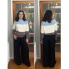imageZeagoo Womens 2025 Fall Turtleneck Sweaters Trendy Loose Long Sleeve Knit Pullover Jumper TopsZblue Block Color