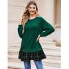 imageZeagoo Womens Sweatshirts Plaid Patchwork Crewneck Preppy Long Sleeve Hoodie 2024 Trendy Teen Girls Flowy Pullover TopPreppy Sweatshirt With Long Sleeves Back to School Outfits for Girls Women Flowy Hem Pullover Essential Hoodie Casual Plaid Patchwork Crewneck Sweatshirt for Women Oversized Relaxed Fit Green Sweatshirt Fall Winter Casual Pullover Tops 2024 Tready