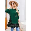 imageZeagoo Womens Sweatshirts Plaid Patchwork Crewneck Preppy Long Sleeve Hoodie 2024 Trendy Teen Girls Flowy Pullover TopPreppy Sweatshirt With Long Sleeves Back to School Outfits for Girls Women Flowy Hem Pullover Essential Hoodie Casual Plaid Patchwork Crewneck Sweatshirt for Women Oversized Relaxed Fit Green Sweatshirt Fall Winter Casual Pullover Tops 2024 Tready