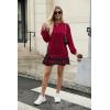 imageZeagoo Womens Sweatshirts Plaid Patchwork Crewneck Preppy Long Sleeve Hoodie 2024 Trendy Teen Girls Flowy Pullover TopRed Plaid