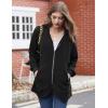 imageZeagoo Womens Zip Up Hoodie Long Sleeve Hooded Sweatshirts Lightweight Thin Jacket with PocketsBlack