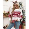 imageZeagoo Womens Crew Neck Cropped Sweater 2024 Fall Long Sleeve Chunky Knit Pullover Sweater TopsChristmas