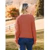 imageZeagoo Womens Crew Neck Cropped Sweater 2024 Fall Long Sleeve Chunky Knit Pullover Sweater TopsRust