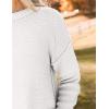 imageZeagoo Womens Crew Neck Cropped Sweater 2024 Fall Long Sleeve Chunky Knit Pullover Sweater TopsWhite
