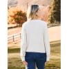 imageZeagoo Womens Crew Neck Cropped Sweater 2024 Fall Long Sleeve Chunky Knit Pullover Sweater TopsWhite