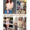 imageZeagoo Womens Sweater Vest Fall 2024 Loose Fit Cape Sleeve Knit Ribbed Tank Tops with Front Pocket SXXLBeige