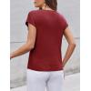 imageZeagoo Womens Sweater Vest Fall 2024 Loose Fit Cape Sleeve Knit Ribbed Tank Tops with Front Pocket SXXLDark Red