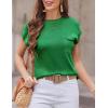 imageZeagoo Womens Sweater Vest Fall 2024 Loose Fit Cape Sleeve Knit Ribbed Tank Tops with Front Pocket SXXLGreen