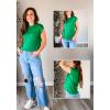 imageZeagoo Womens Sweater Vest Fall 2024 Loose Fit Cape Sleeve Knit Ribbed Tank Tops with Front Pocket SXXLGreen