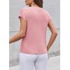 imageZeagoo Womens Sweater Vest Fall 2024 Loose Fit Cape Sleeve Knit Ribbed Tank Tops with Front Pocket SXXLStrawberry