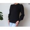 imageZeagoo Womens Sweaters Fall 2024 Fashion Trendy Long Sleeve Sweaters Ribbed Knit Winter Outfits Puff Pullover Jumper TopsA Black