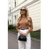imageZeagoo Womens Sweaters Fall 2024 Fashion Trendy Long Sleeve Sweaters Ribbed Knit Winter Outfits Puff Pullover Jumper TopsA Khaki