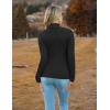 imageZeagoo Womens Turtleneck Sweaters 2024 Fall Fitted Long Sleeve Pullover Sweater Ribbed Knit Basic TopsBlack