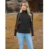 imageZeagoo Womens Turtleneck Sweaters 2024 Fall Fitted Long Sleeve Pullover Sweater Ribbed Knit Basic TopsBlack