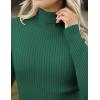 imageZeagoo Womens Turtleneck Sweaters 2024 Fall Fitted Long Sleeve Pullover Sweater Ribbed Knit Basic TopsGreen