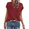 imageZeagoo Womens Sweater Vest Fall 2024 Loose Fit Cape Sleeve Knit Ribbed Tank Tops with Front Pocket SXXLDark Red