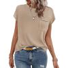 imageZeagoo Womens Sweater Vest Fall 2024 Loose Fit Cape Sleeve Knit Ribbed Tank Tops with Front Pocket SXXLLight Coffee