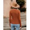 imageZeagoo Sweaters for Women 2024 Knit Trendy Long Sleeve Lightweight Slim Fit Pullover Cutout Tops SXXLCaramel